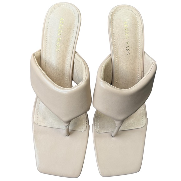 AZALEA WANG | SIZE 9 | NWOT | Sandal heels in cream/nude color - Picture 1 of 5